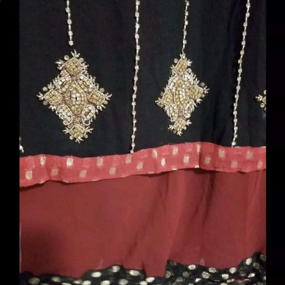 Stonework kameez n dupatta for girls 10-12 yrs - Picture 3 of 6